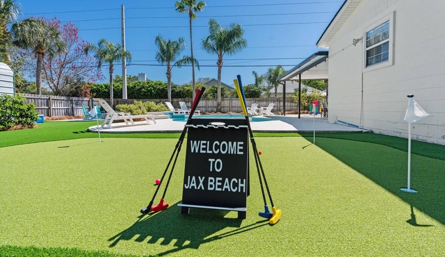 Heated Pool & Putting Green! Ocean Oasis Jax Beach