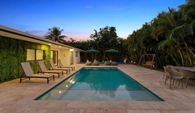 Heated Pool Villa in Miami by Glam Homes