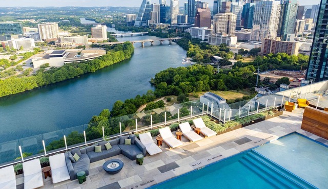 Heated Rooftop Pool | Free Parking! | Skyline View