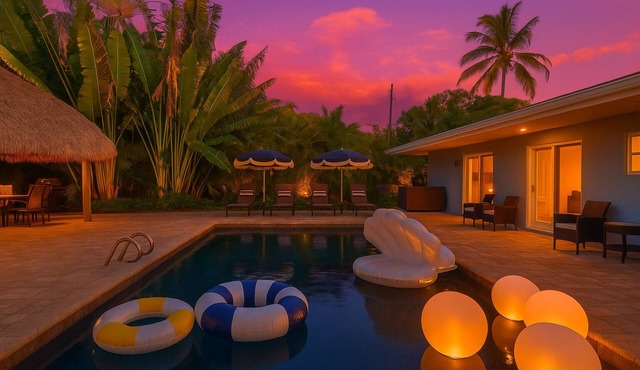 Heated Salt Pool, Steps to Beach, Hot Tub, Games