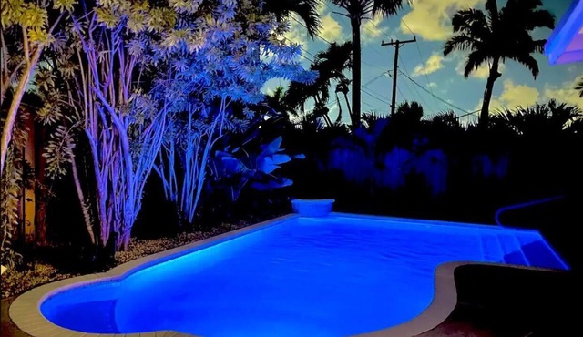 Heated Saltwater Pool Soflo Tropical Oasis in Fort Lauderdale
