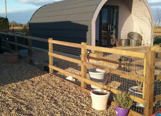 Heated Supersize Glamping Pod with ensuite bathroom, Wilburton, Nr Ely, Cambs