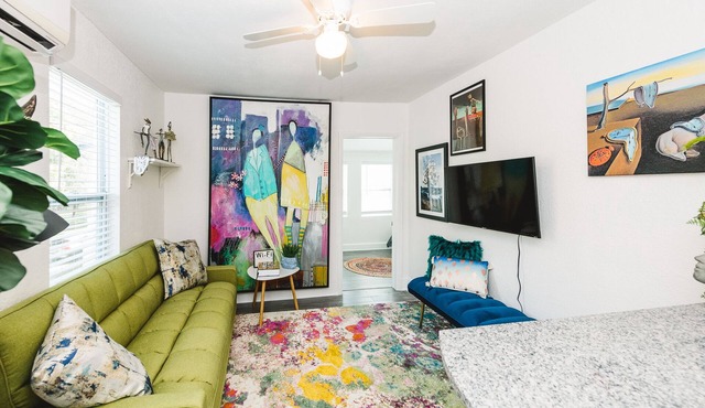 Hello Dali A Playful Art-Inspired Upstairs Apartment Near Downtown