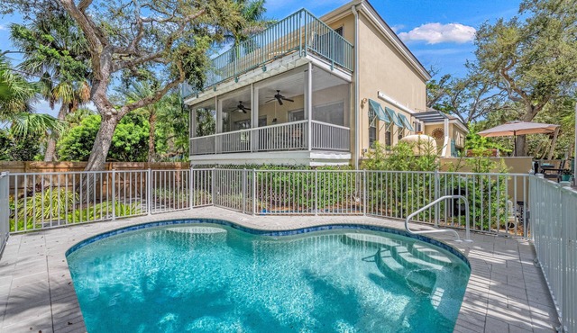 Hemingway House | Serene Siesta Key Getaway with Heated Pool, Pizza Oven