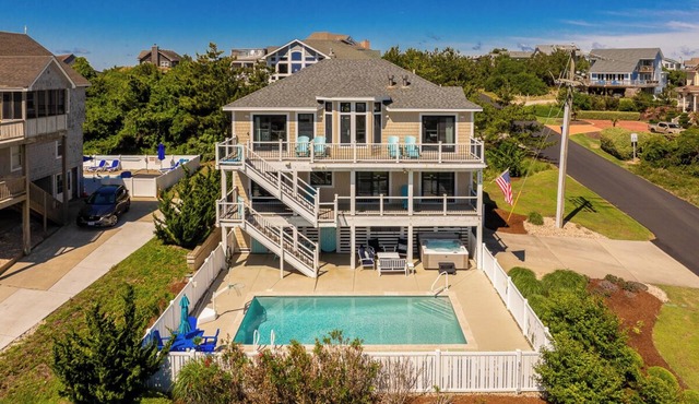 Here & Now - Beautifully Remodeled 5 BR Semi-Oceanfront Home w/Pool