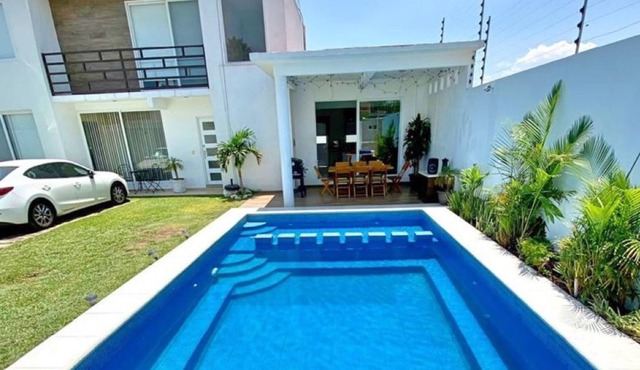 Hermosa casa con alberca climatizada a 15 min del centro de Cuautla