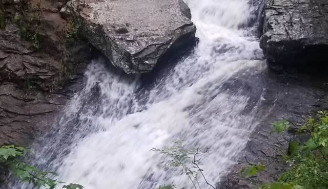 Hidden Falls, Family-pet friendly, marked trails to waterfalls, in/outdoor games