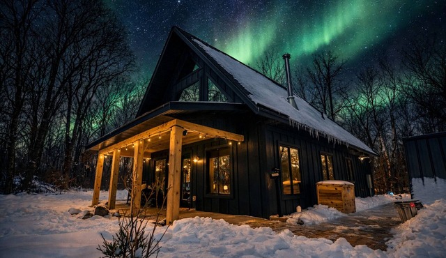 Hidden Gem. Cabin in woods. Sauna. Wood Fireplace. Pets ok.
