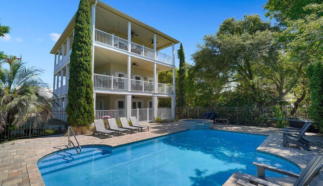 Hidden Gem Escape - Secluded Vacation Home Near the Beach with Private Pool & Golf Cart