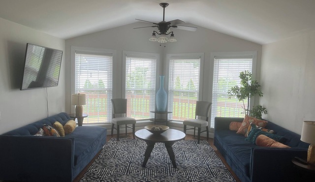 Hidden Gem of Huntersville. Take a load off in our tucked away slice of heaven.
