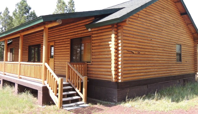 Hidden Log Cabin Deep in Elk Country -Grand Canyon