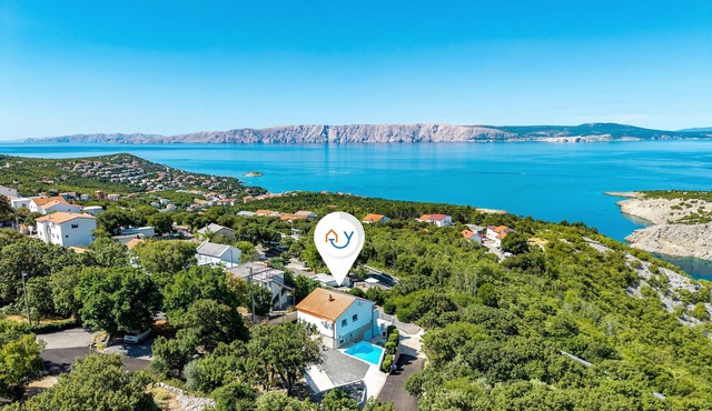 Hidden Pool House With Sea View, Klenovica, Croatia