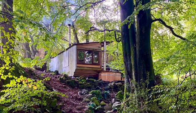 Hideaway Hut Wye, dog friendly accommodation for two people in Wye Valley
