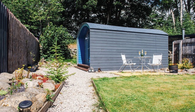 Hideaway pod near Loch Ness for a tranquil retreat, with private garden