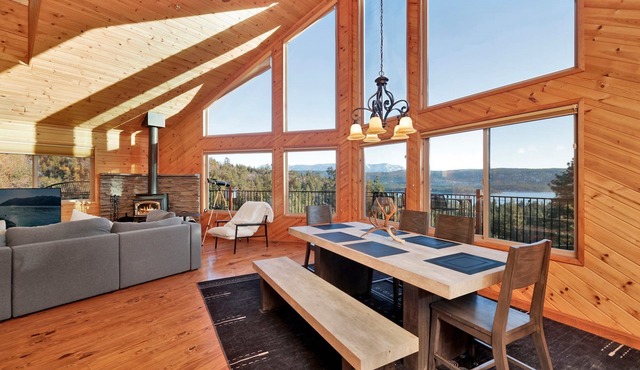 High-Top Lakeview Chateau | Relaxing Modern Fawnskin Retreat