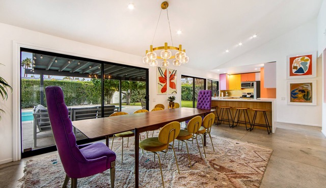 Highball House with private pool, spa, firepit & artful designer interior