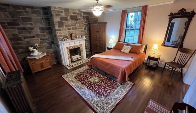 @ Highland Guesthouse our Allegheny Room with a private bathroom & private entry