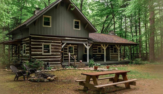 Hikers Retreat in the Linville Gorge Forest