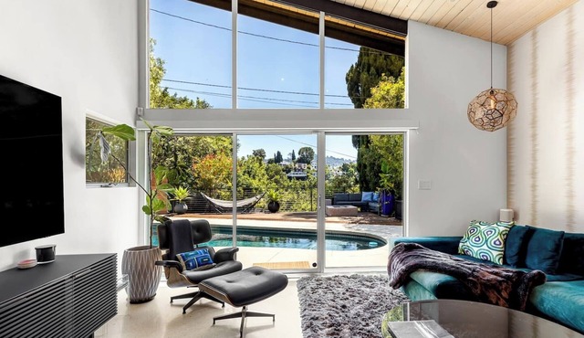 Hillside Luxury MidCentury Modern Spa Retreat View