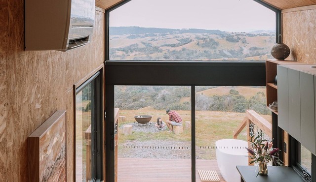 Hilltop Off Grid Tiny House with Outdoor Bath