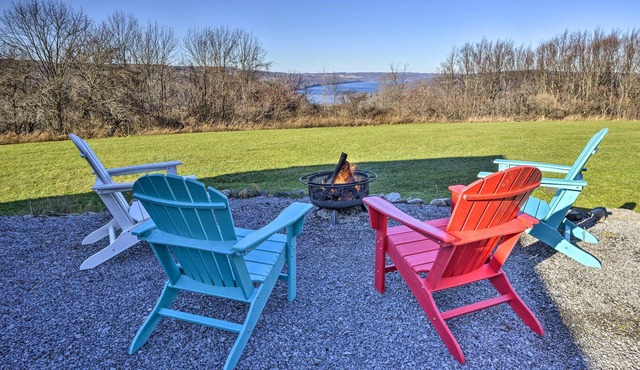 Hilltop Retreat & Spa with Lake Otisco Views!