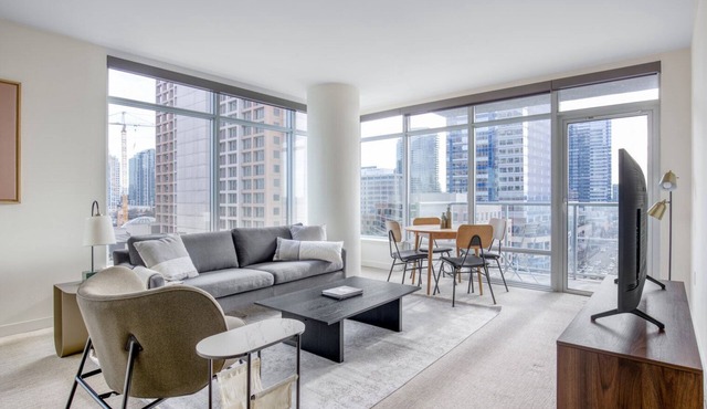 Hip Bellevue 2BR w/Gym & A+ Views, near Downtown Park, by Blueground