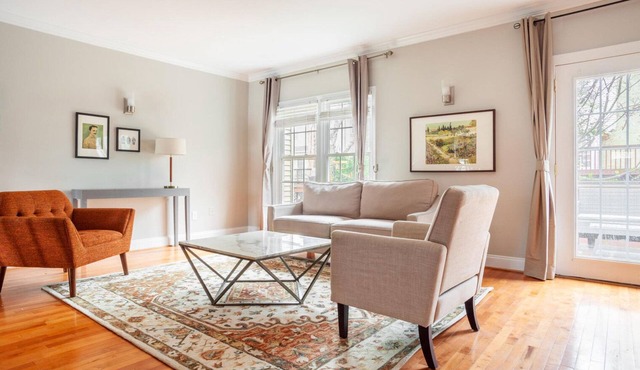 Hip Fairfax 3BR w/Backyard, nr Shopping Mall & Park, by Blueground