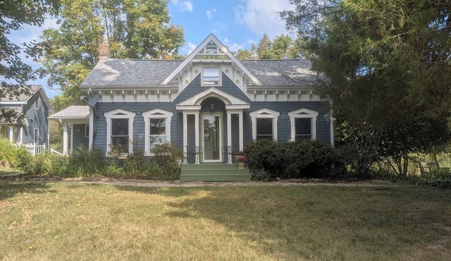 Historic 1850’s farmhouse nestled in the woods near the Ohio River in So Indiana