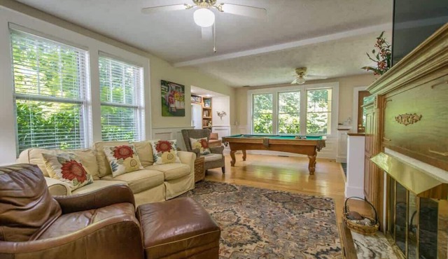 Historic 4BR Colonial w/Pool Table + Fire Pit + Free Tickets