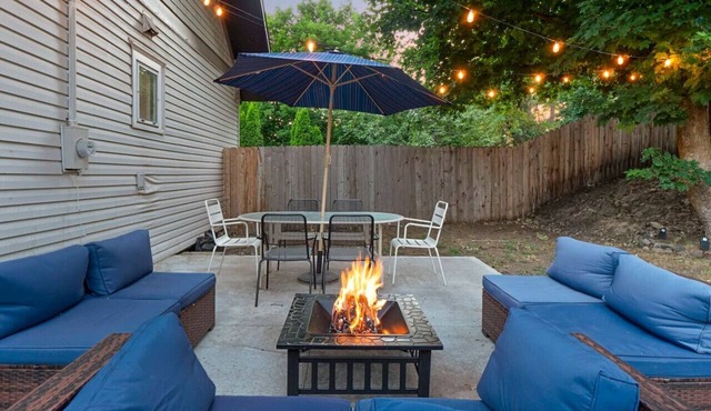 Historic 5BR Home Foosball Fire Pit Near Downtown