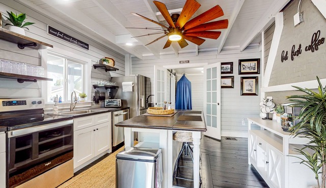 Historic dog-friendly home with luxury design, centralized location, & amenities