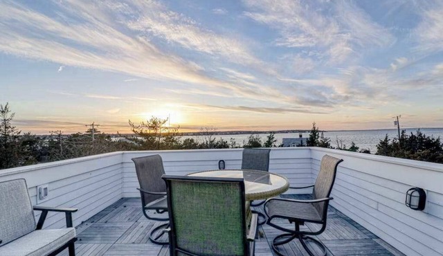 Historic, dog-friendly beach view house with fast WiFi, ocean view, & grill