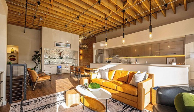 Historic Elegance with Balcony Downtown View