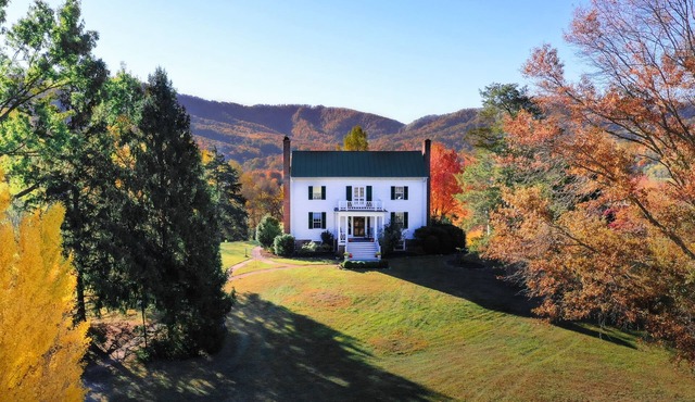 Historic Farm Renovated with Comfort, Mountain Views, Hot Tub, Pond, & Animals!