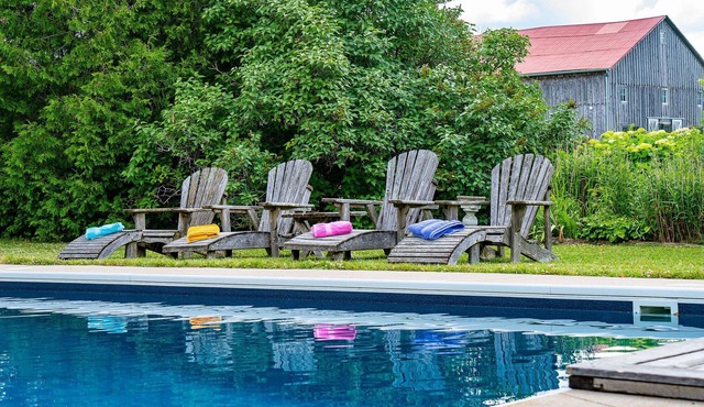 Historic Farmhouse with Pool, Hot Tub, Outdoor Shower, Stream,Barn, on 100 Acres