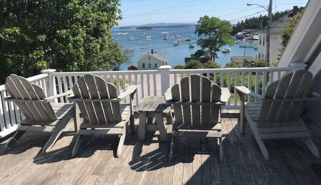 Historic Harbor Home Roof Deck Water Views Walk to Town & Acadia Ferry