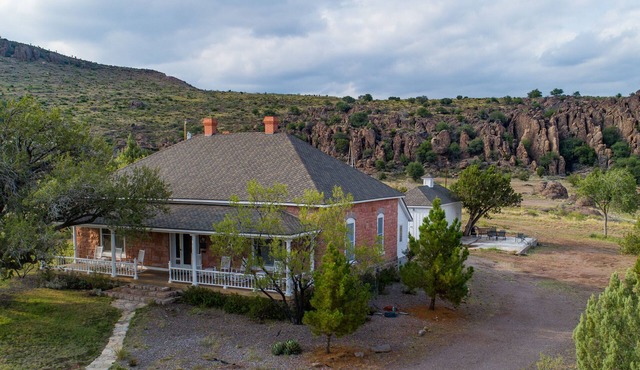 Historic Home Fort Davis, TX in the boulders.