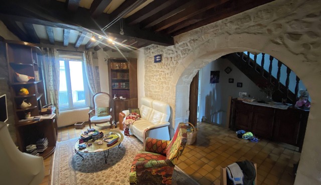 Historic house on rue Pasteur with terrace overlooking Dole's Little Venice