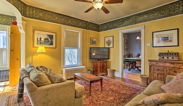 Historic House w/Record Player, Walk to Downtown!