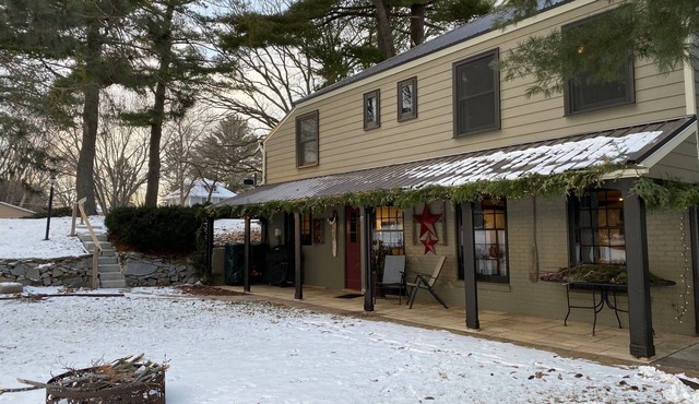 Historic lake home right in town with lots of room inside and out