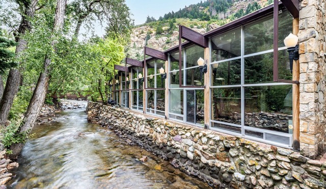 Historic Lodge located on Big Cottonwood River.
