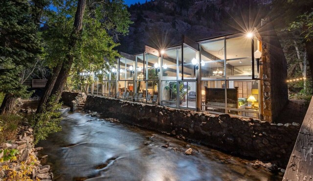 Historic Lodge located on Big Cottonwood River.