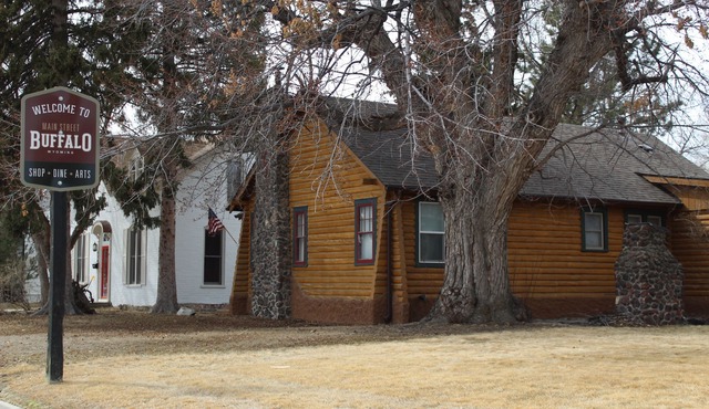Historic Log Cabin home on Main Street