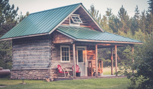 Historic log cabin near Giants Ridge