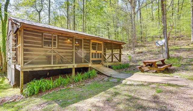 Historic Log Cabin w/Porch Near Patoka Lake!