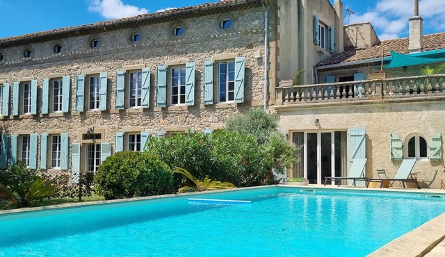 Historic maison de maître 2 bedroom apt with AC in Barbaira close to Carcassonne