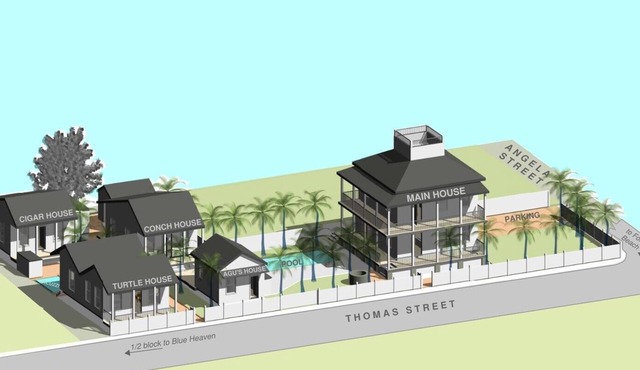 Historic Old Town Key West Rental Compound - 11 Beds, 4 Sleeper Sofas, 20 Guests