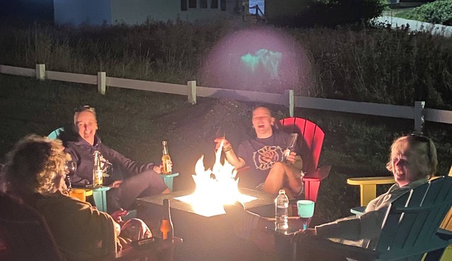 Historic Saltbox House overlooking the ocean.