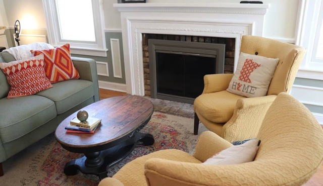 Historic Schoolhouse Turned Home in Charming River Town of Afton