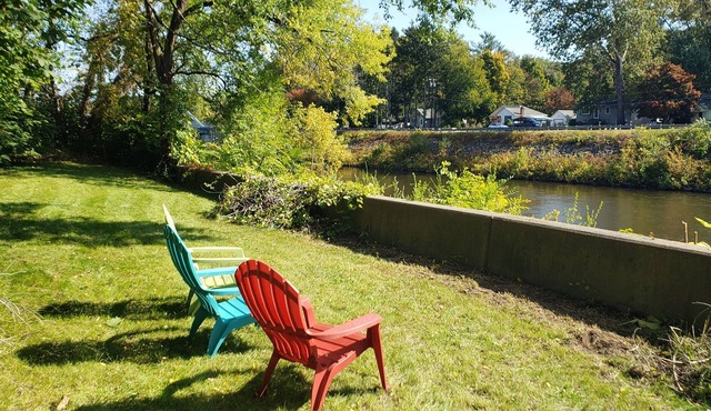 Historic single family house on river front.